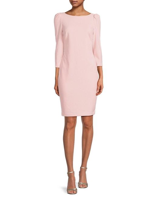 Calvin Klein Pink Boatneck Dress