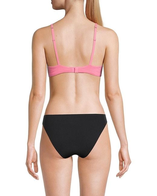 Skims Pink Stretch-Cotton Bra