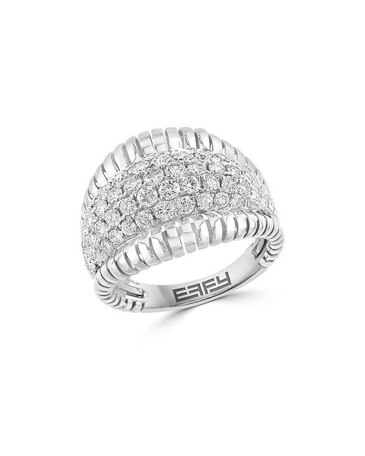 Effy 14k White Gold & 1.96 Tcw Diamond Ring