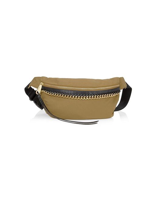 Rebecca Minkoff Black Half Moon Nylon Chain-link Belt Bag