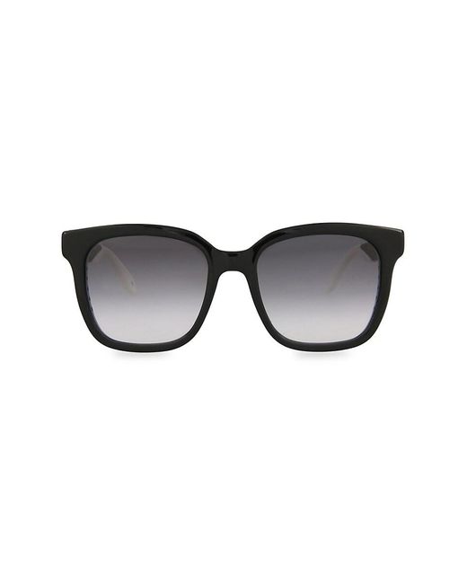Alexander McQueen Black 55mm Square Sunglasses