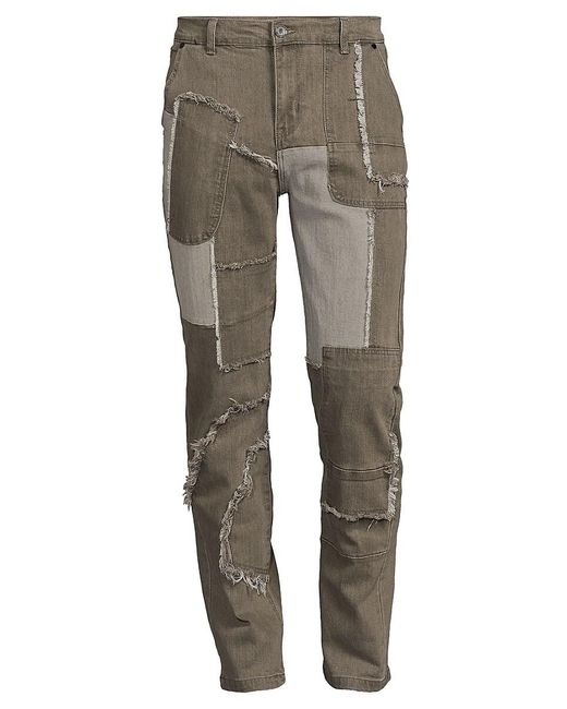 Reason Gray Hughes High Rise Frayed Jeans for men