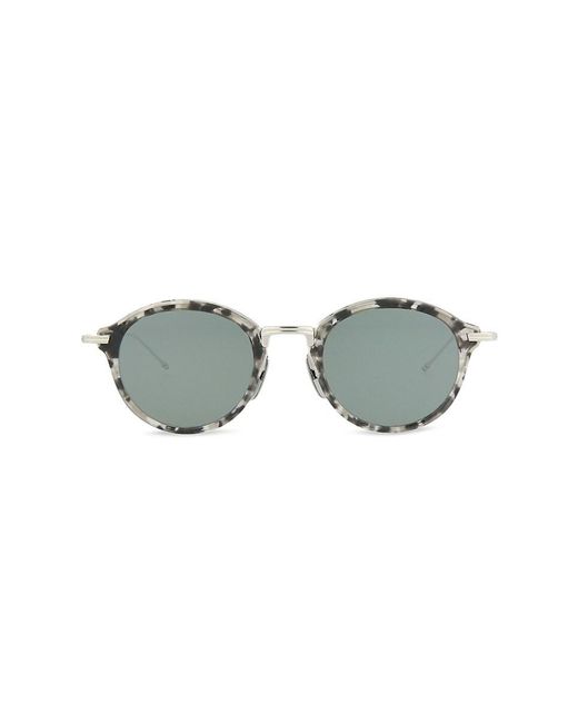 Thom Browne Gray 46mm Round Sunglasses