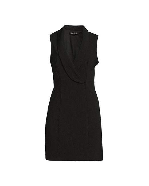 AREA STARS Black 'Lida Sleeveless Mini Blazer Dress