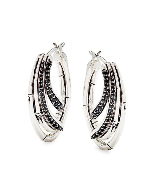 John hardy deals black sapphire earrings