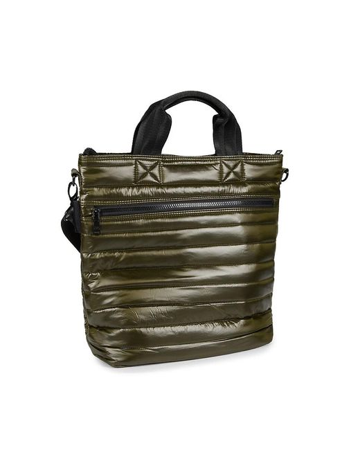 Think Royln Green Replay Quilted Tote
