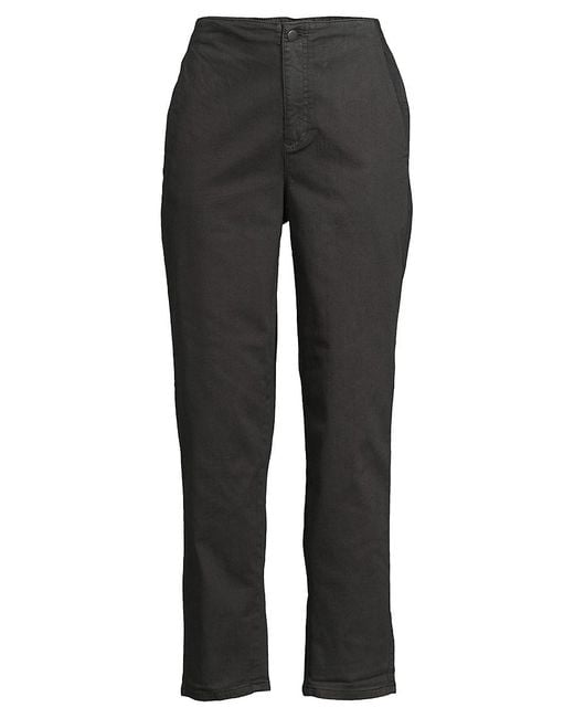 Eileen Fisher Stretch Tapered Pants in Black