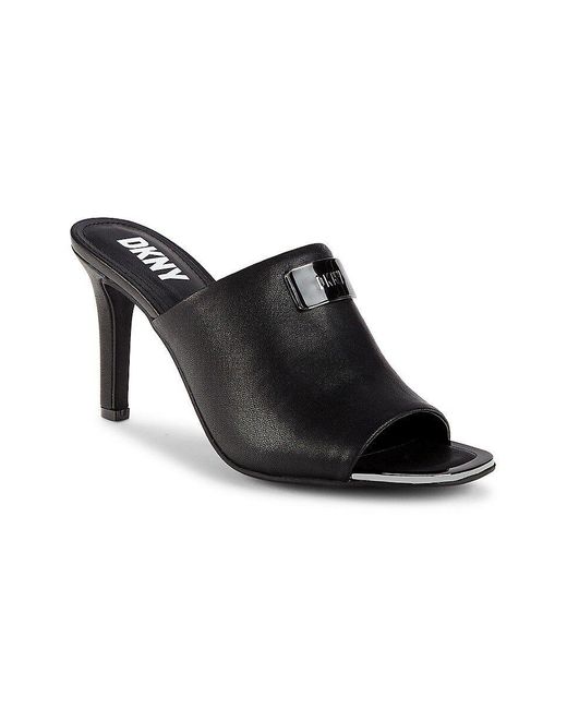 St. John Dkny Biza Stiletto Heeel Sandals in Black | Lyst