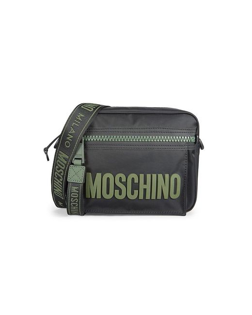 Moschino Black Logo Shoulder Bag for men