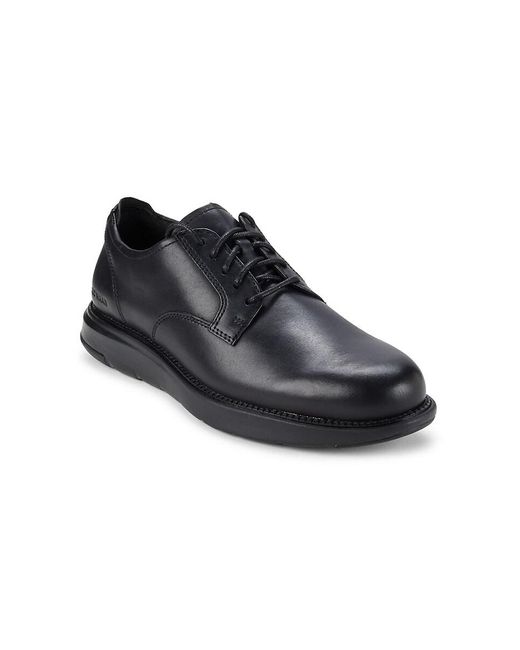 Cole Haan Black Grand Atlantic Leather Low Top Sneakers for men