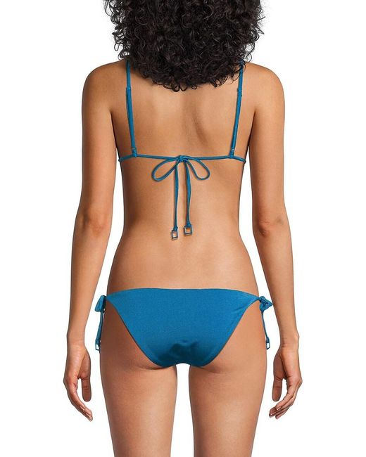 Onia Blue Alexa Ring Hardware Bikini Top