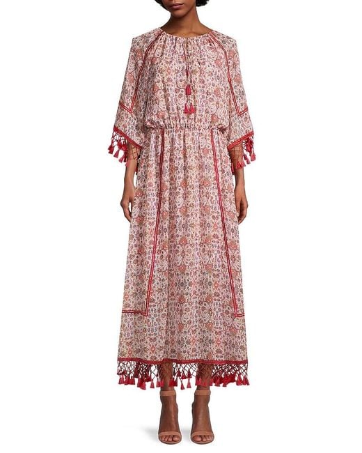 Sachin & Babi Synthetic Lynley Floral Peasant Dress in Red Lyst