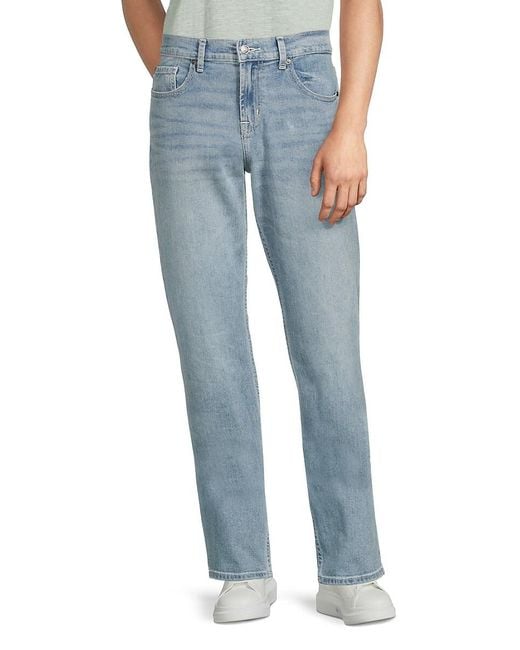 7 For All Mankind Blue Austyn Whiskered Jeans for men