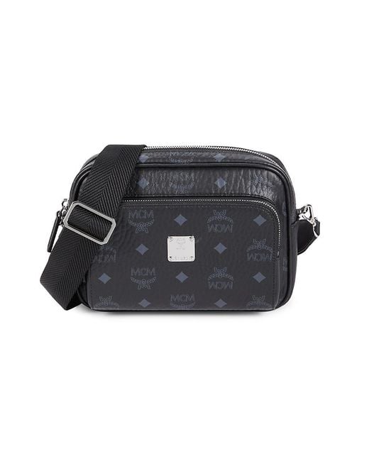 Mcm black monogram crossbody sales