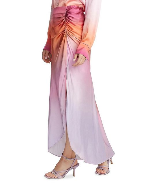 Robert Graham Purple Tatum Ombre Maxiskirt