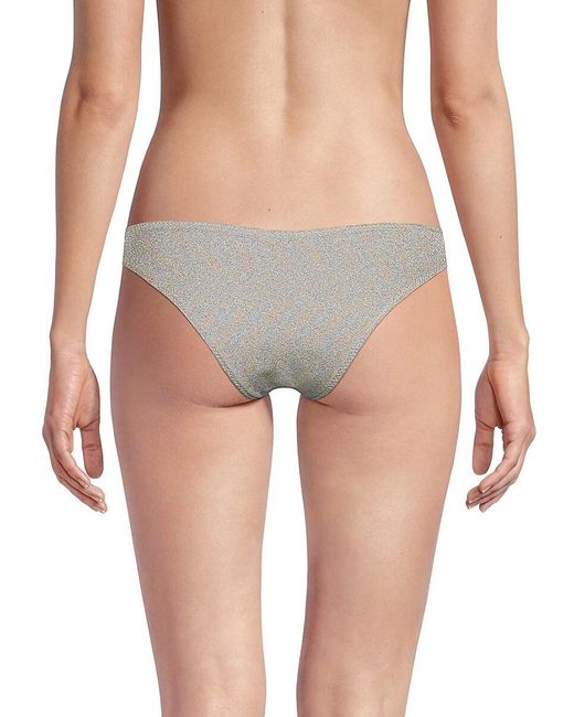 Montce Gray Lulu Metallic Bikini Bottom