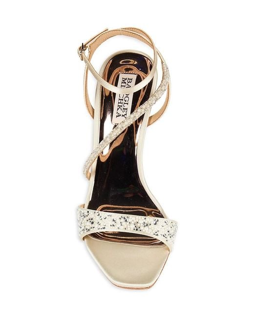 Badgley Mischka Embellished Sandals in Metallic Lyst Australia