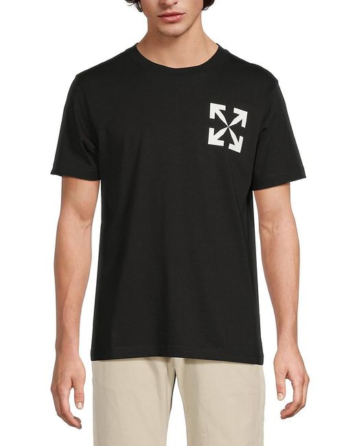 Off-White c/o Virgil Abloh Black Single Arrow Slim Cotton T-shirt for men