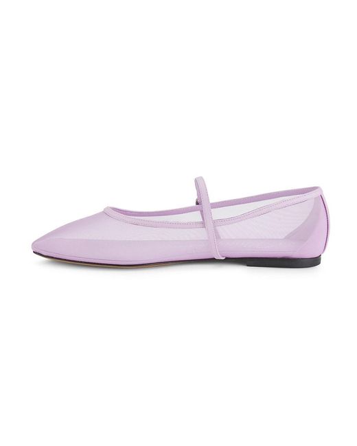 3.1 Phillip Lim Pink Id Mesh Mary Jane Flats