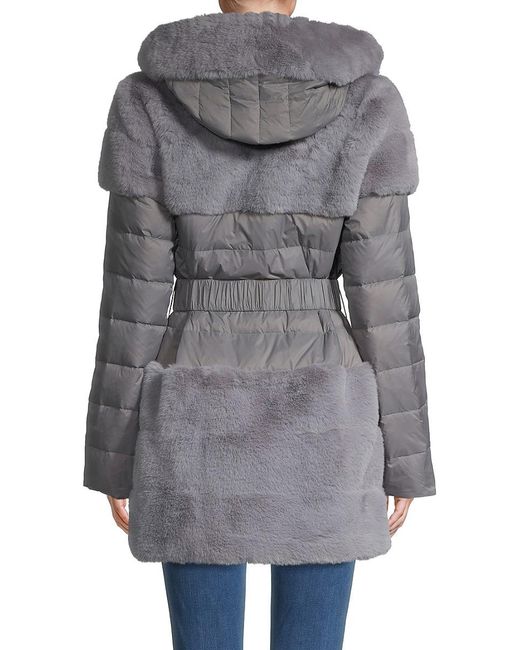 belle fare faux fur vest