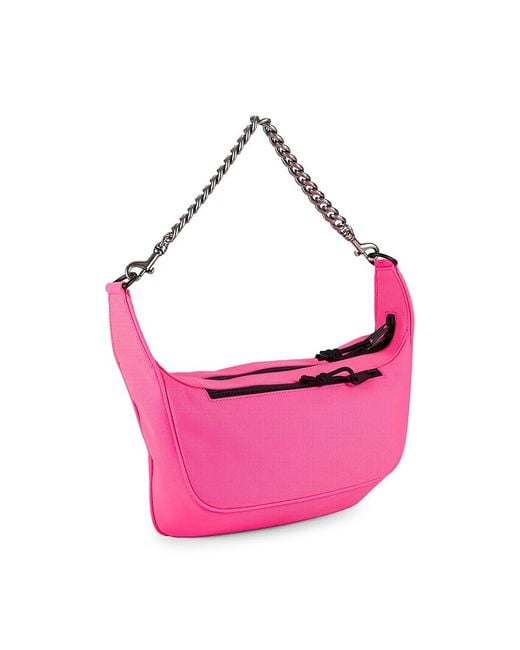 Balenciaga Pink Raver Chain Handle Hobo Bag