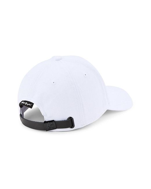 Karl Lagerfeld White Crest Logo Baseball Cap for men