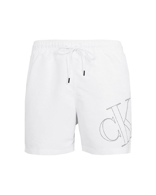 Calvin Klein Blue Logo Drawstring Shorts for men