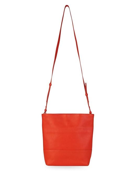 Bottega Veneta Red Leather Shoulder Bag