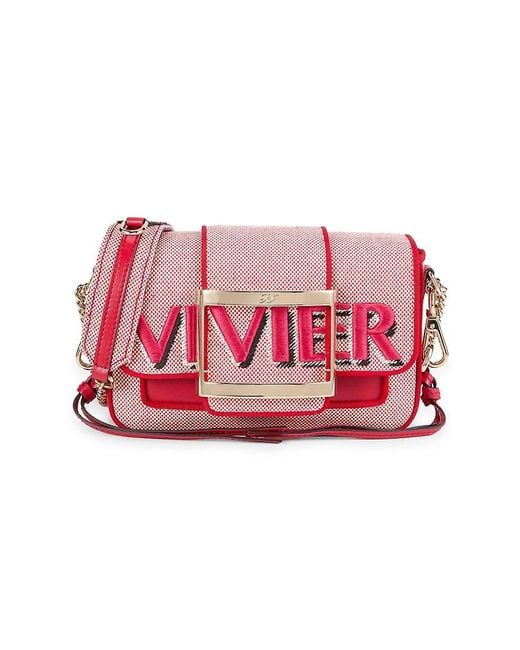 Roger Vivier Red Logo Crossbody Bag