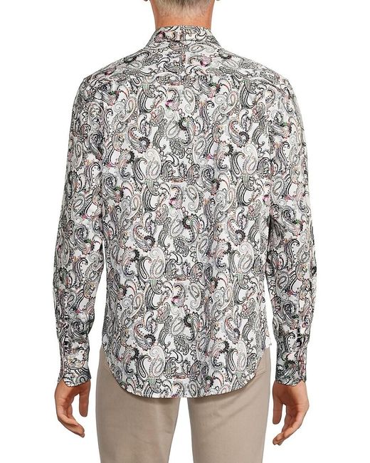 Robert Graham Gray 'Shefman Paisley Shirt for men