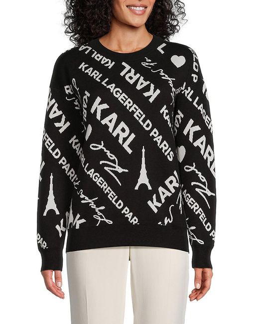 womens black crewneck sweater