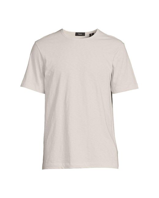 Theory White Precise Pima Cotton Tee for men