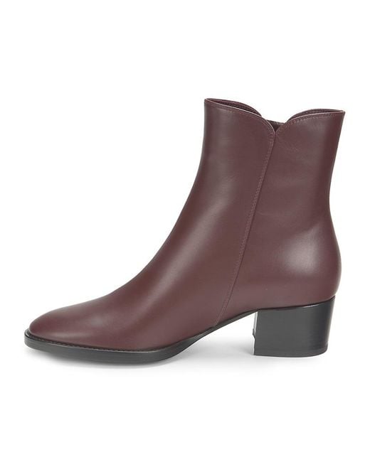 Gianvito Rossi Brown 40mm Leather Side-zip Ankle Boots