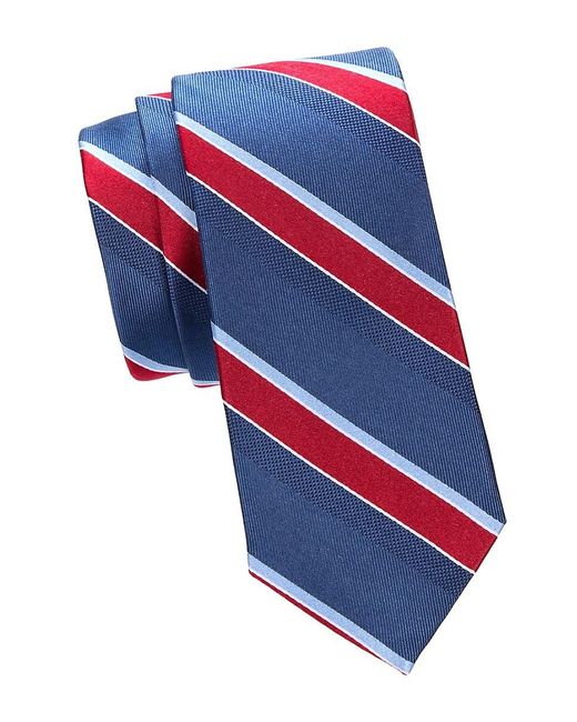 Ben Sherman Blue Striped Silk Tie for men