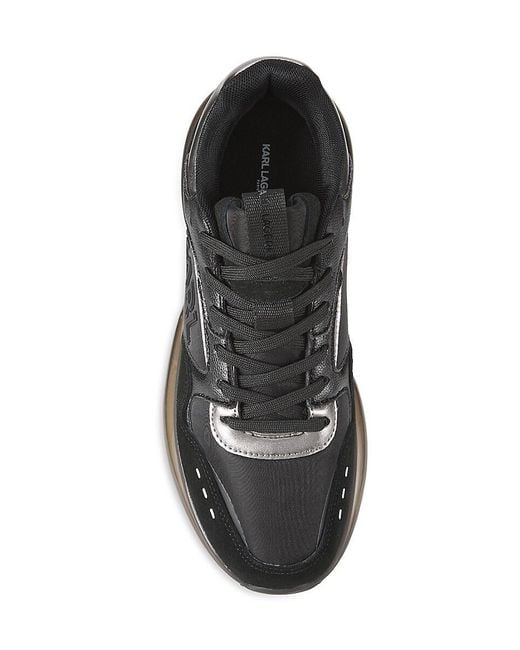 Karl Lagerfeld Black Logo Low-top Sneakers for men
