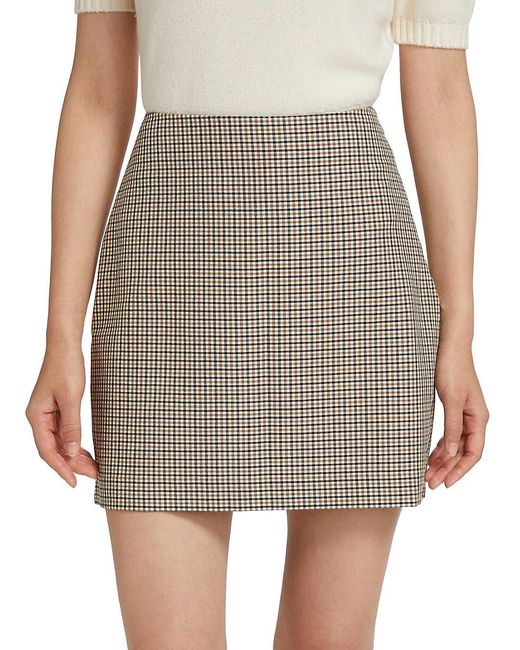 Toccin Multicolor Maris Plaid Miniskirt