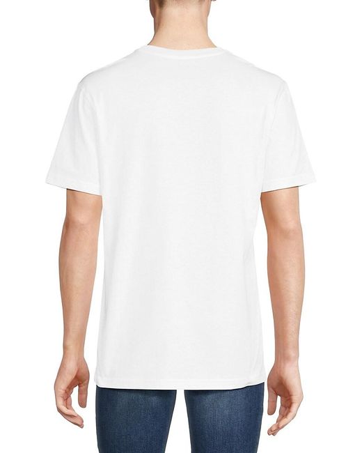 Moschino White Logo Crewneck T-shirt for men