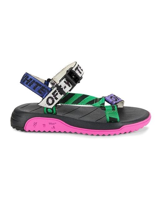Off white industrial strap sandals online
