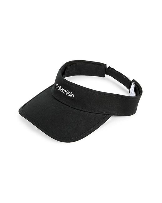 Calvin Klein Black Logo Visor Cap for men
