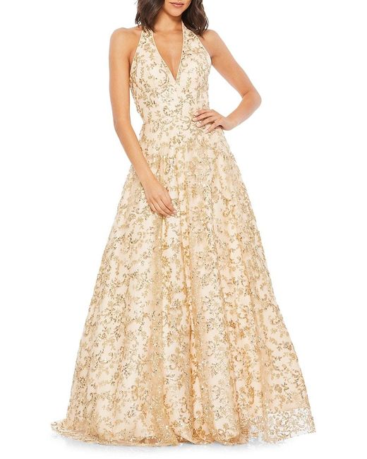 mac duggal sequin ball gown