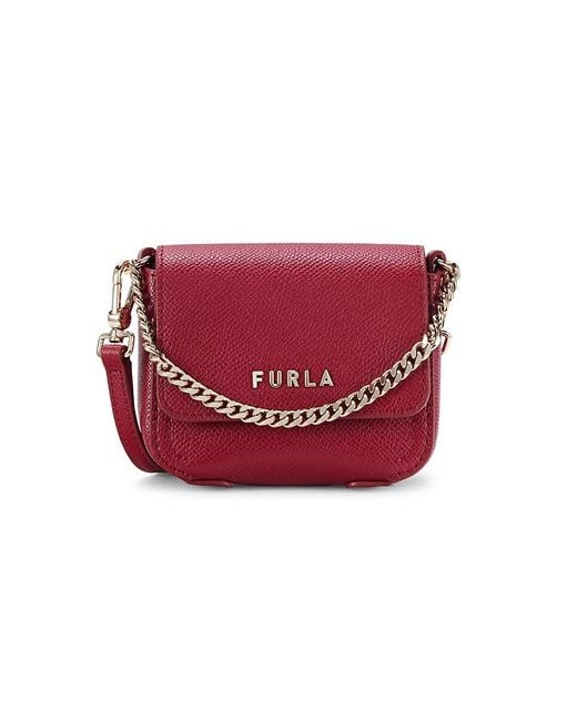 Furla Red Maya Leather Mini Bag