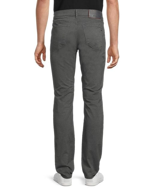 Brax Black Chuck Herringbone Modern Fit Pants for men