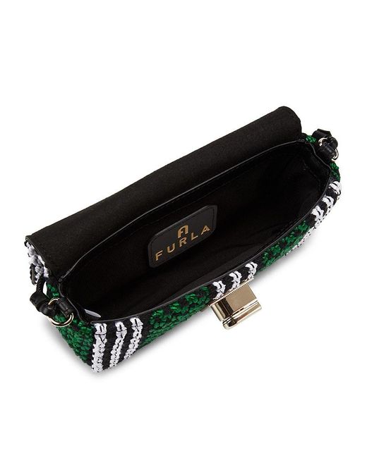 Furla Woven Crossbody Bag in Green Lyst