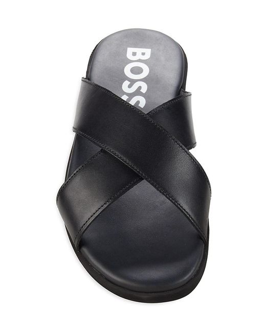 Details 177+ hugo boss leather sandals mens latest