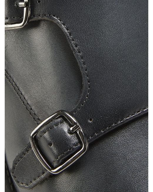 Kenneth Cole Black Charles 25Mm Leather Dress Shoes for men