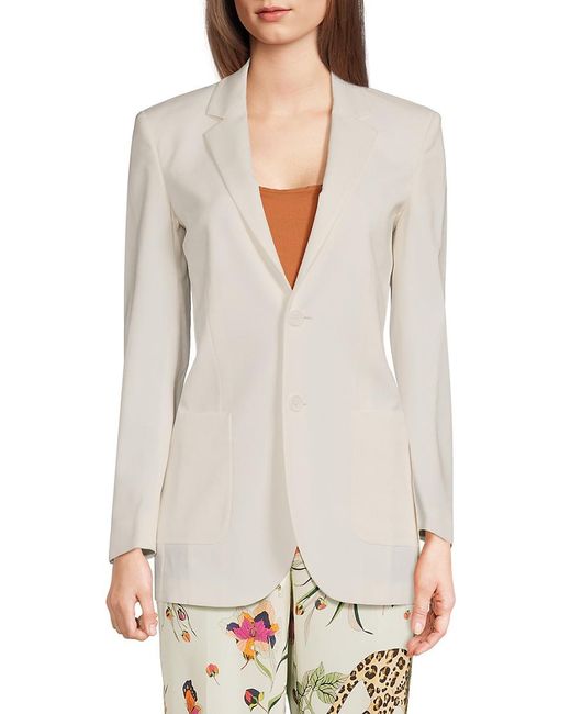 RED Valentino White Notch Lapel Jacket