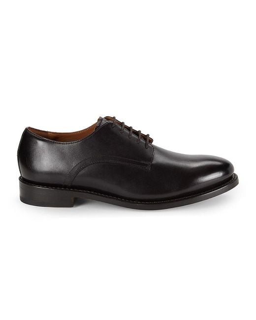 Allen Edmonds Black Henry Leather Derby Shoes for men