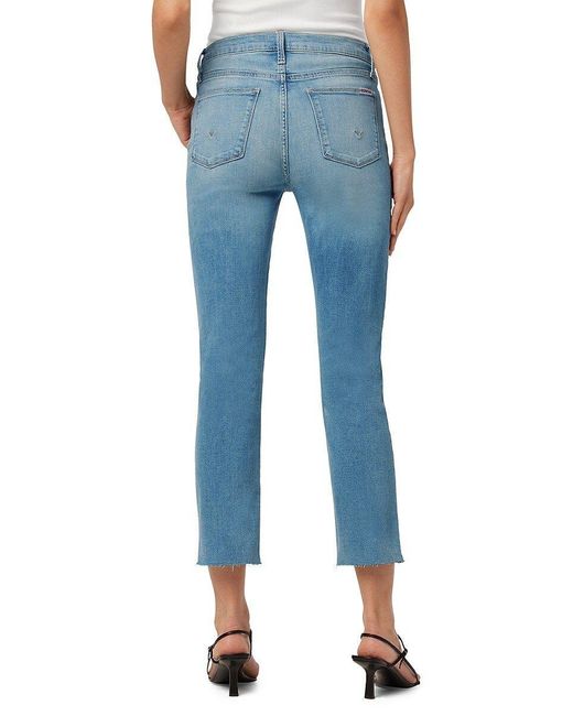Hudson Jeans Hudson Blair High Rise Straight Jeans in Blue | Lyst