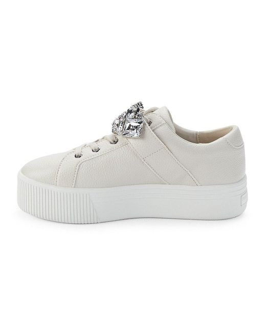 Karl Lagerfeld Verio Embellished Sneakers in White | Lyst