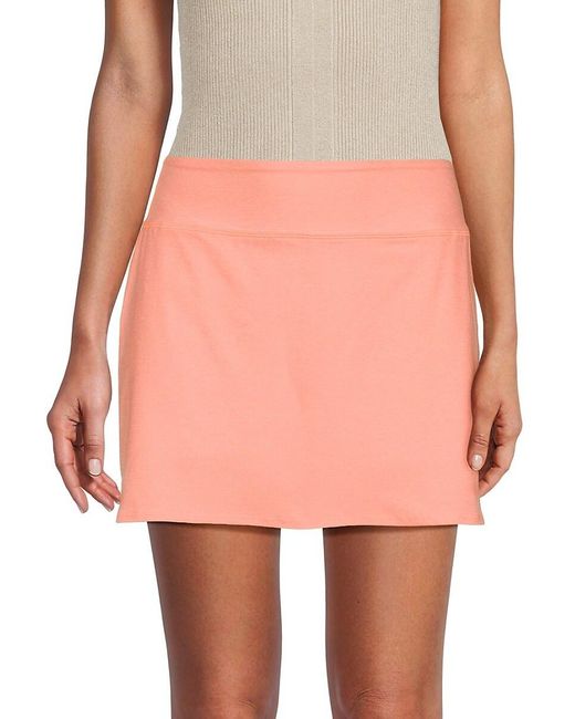 Beyond Yoga Pink Spacedye Movement Solid Mini Skirt